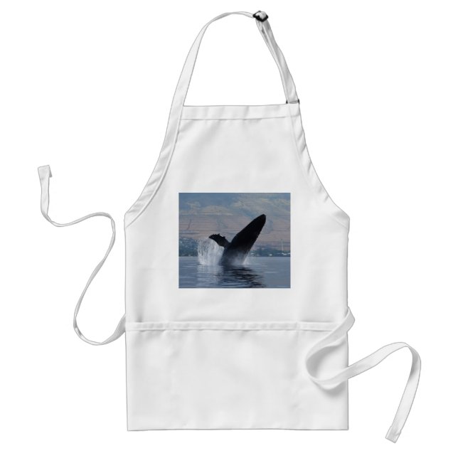 humpback whale breaching standard apron (Front)