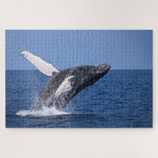Humpback Whale Breaching the Ocean Jigsaw Puzzle