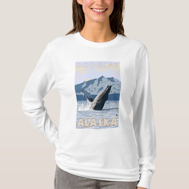 Humpback Whale - Douglas, Alaska T-Shirt (Front)