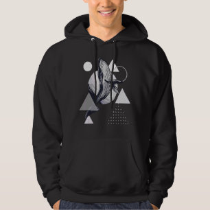 Humpback Whale Hand Drew Sea Mammals Marine Biolog Hoodie
