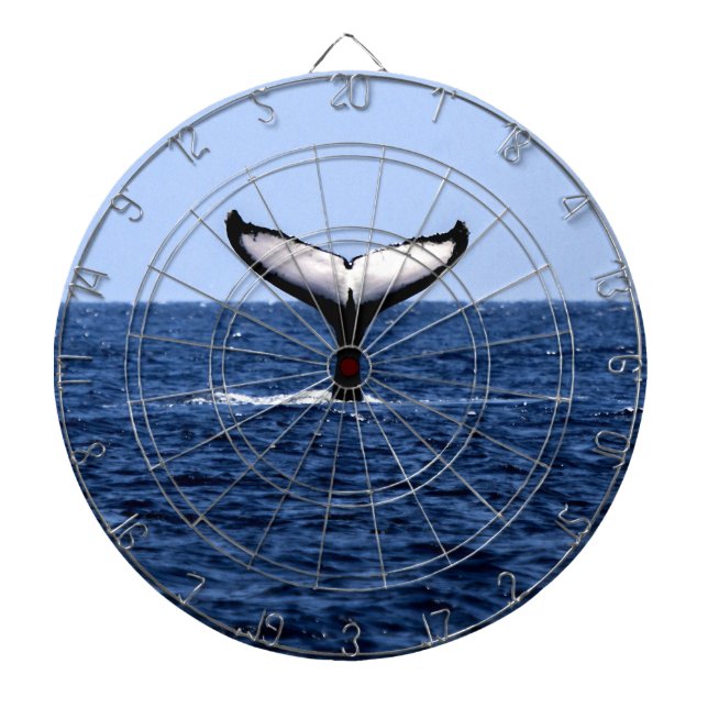 Humpback Whale in Ocean Dartboard (Front)