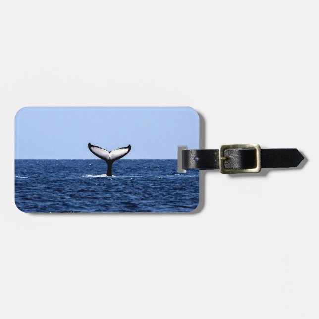 Humpback Whale in Ocean Luggage Tag (Front Horizontal)