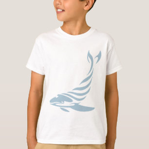 Humpback Whale in Swish Drawing Style T-Shirt