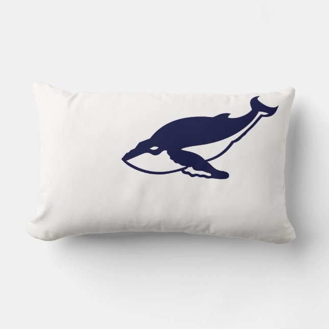 Humpback Whale Lumbar Cushion (Front)