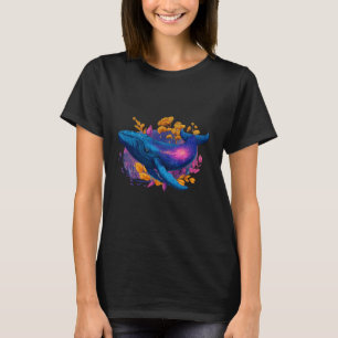 Humpback Whale Marine Biology Animal Sea Ocean Blu T-Shirt