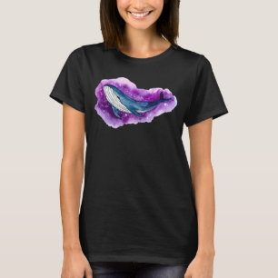 Humpback Whale Marine Life Ocean Nature Sea Blue W T-Shirt