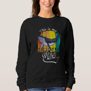 Humpback Whale Retro Of Whales Whale Watching 1 Sweatshirt