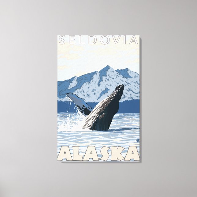 Humpback Whale - Seldovia, Alaska Canvas Print (Front)