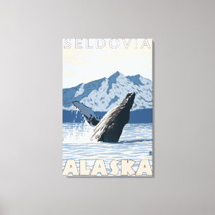 Humpback Whale - Seldovia, Alaska Canvas Print