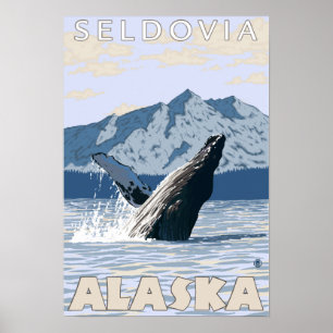Humpback Whale - Seldovia, Alaska Poster