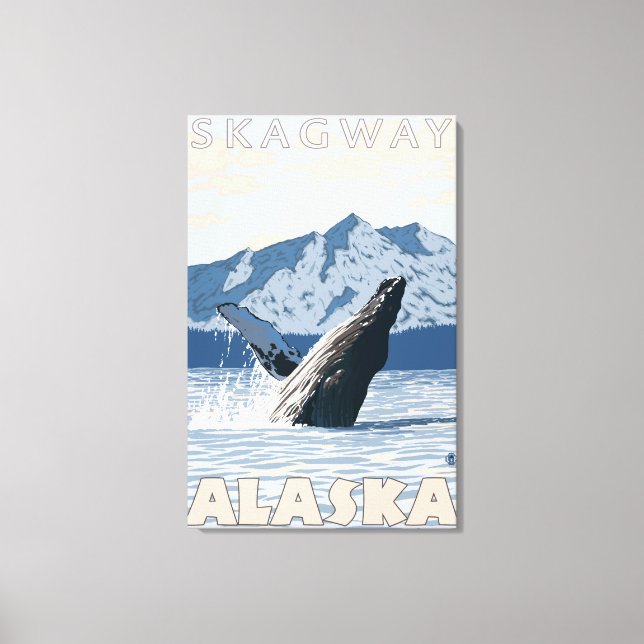Humpback Whale - Skagway, Alaska Canvas Print (Front)