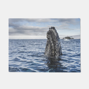 Humpback Whale Spyhops Hope Bay, Antarctica Doormat
