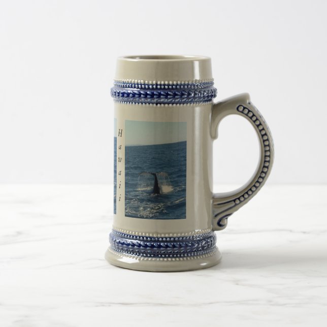 humpback-whale-tail beer stein (Right)
