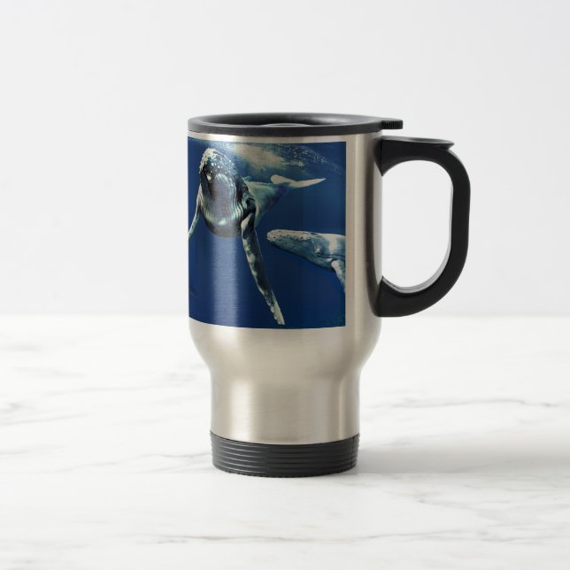 humpback whale travel mug (Right)
