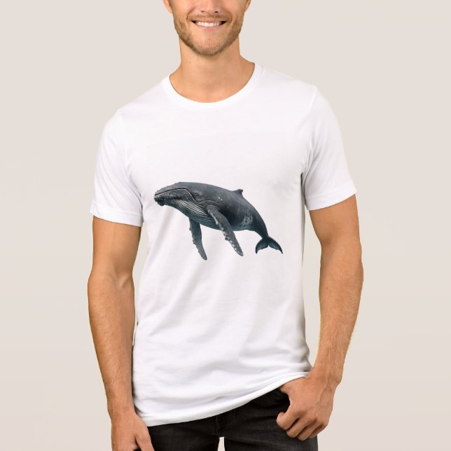 Humpback Whale Tri-Blend Shirt (Front)