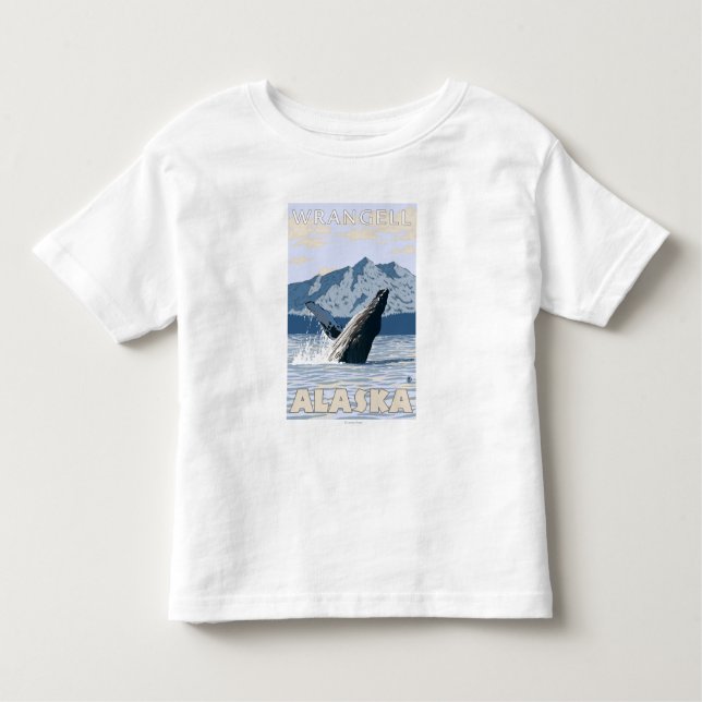 Humpback Whale - Wrangell, Alaska Toddler T-Shirt (Front)