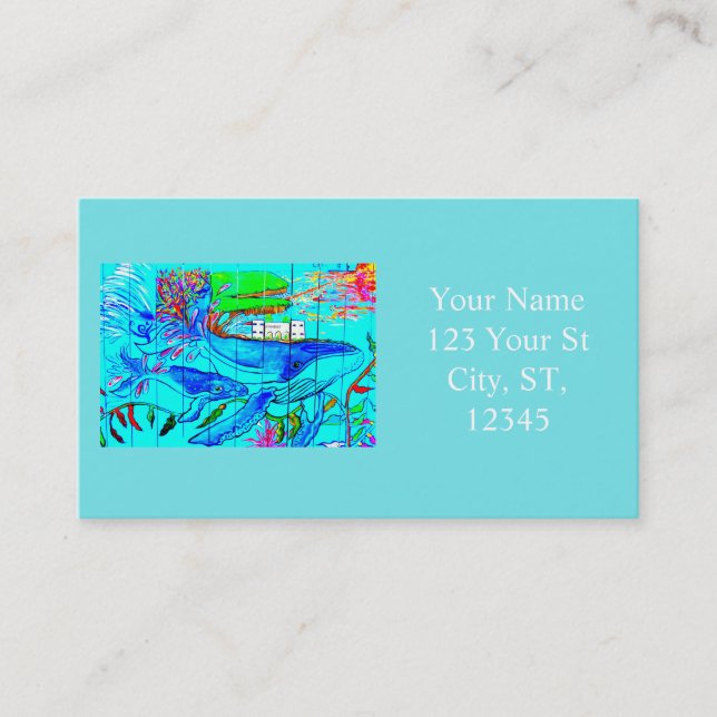 humpback whales business card (Front)