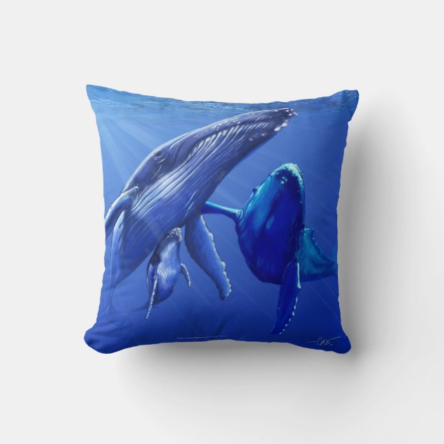 Humpback Whales Cushion (Front)
