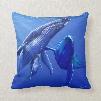 Humpback Whales Cushion