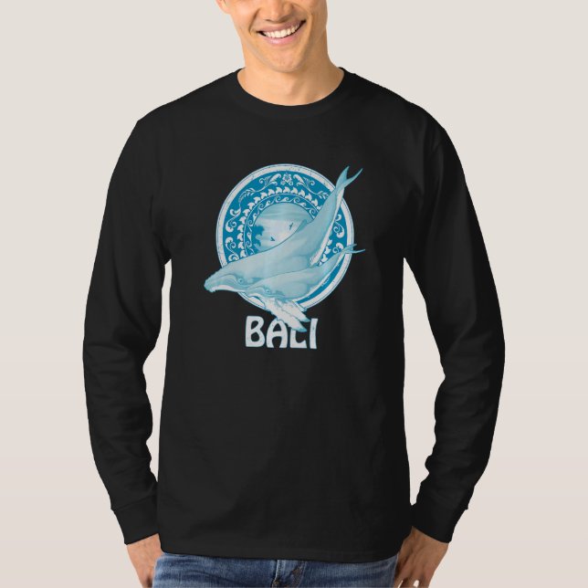 Humpback Whales Dive Bali Indonesia   T-Shirt (Front)