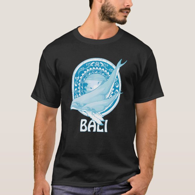 Humpback Whales Dive Bali Indonesia T-Shirt (Front)