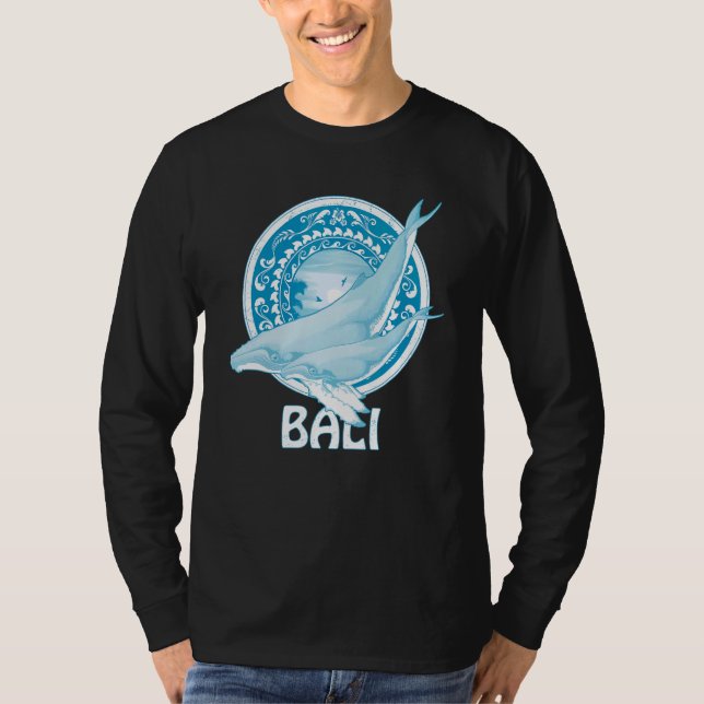Humpback Whales Dive Bali Indonesia T-Shirt (Front)