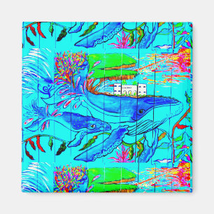 humpback whales magnet