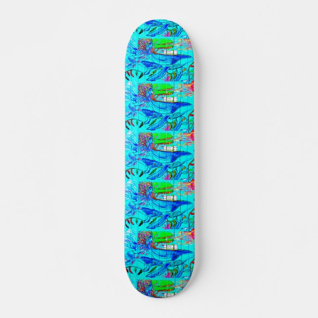 humpback whales skateboard (Front)