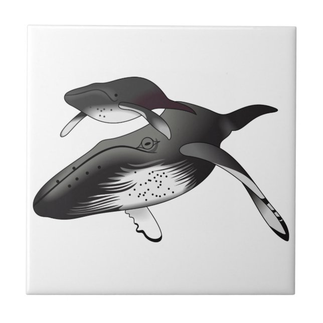 Humpback Whales Tile (Front)