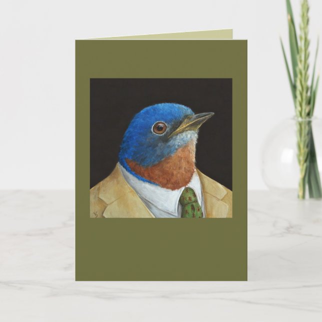 Humphrey the executive bluebird card (Front)