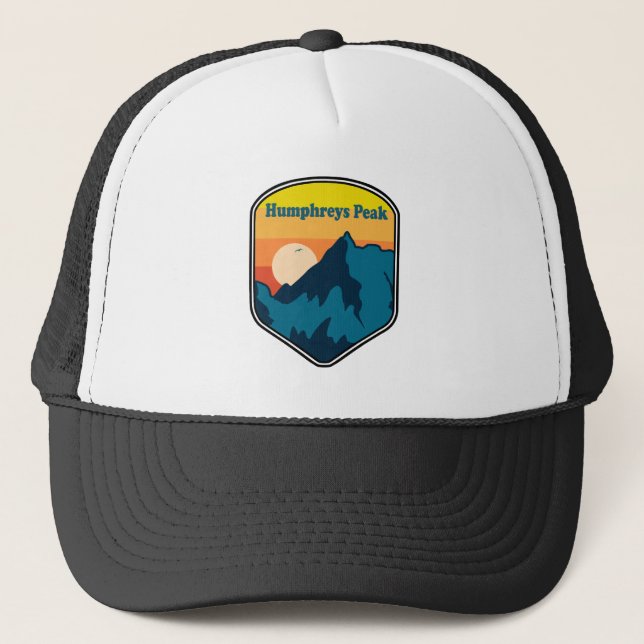 Humphreys Peak Arizona Sunrise Trucker Hat (Front)