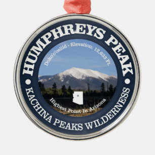 Humphrey's Peak Metal Tree Decoration