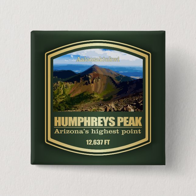 Humphreys Peak (PF) 15 Cm Square Badge (Front)