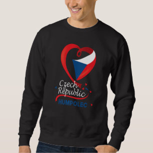 Humpolec Czech Republic Heart Flag Lion Coat Of Ar Sweatshirt