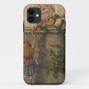 Humpty Dumpty & Alice Vintage Book Illustration iPhone 11 Case