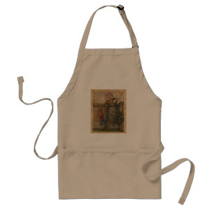 Humpty Dumpty & Alice Vintage Book Illustration Standard Apron