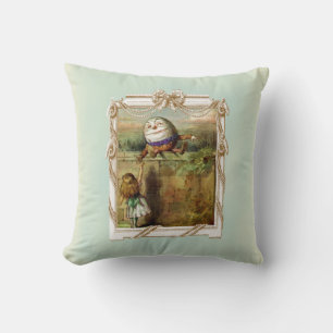 Humpty Dumpty and Alice Cushion