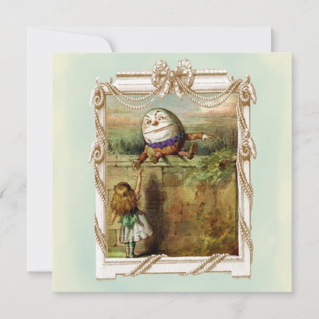 Humpty Dumpty and Alice Invitation (Front)
