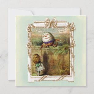 Humpty Dumpty and Alice Invitation