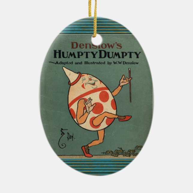 Humpty Dumpty Ceramic Tree Decoration (Back)