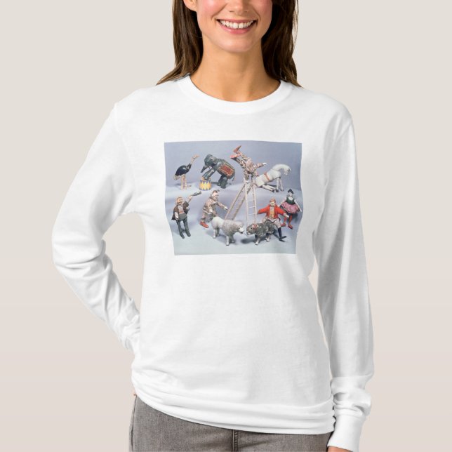 Humpty Dumpty Circus acrobats and menagerie T-Shirt (Front)
