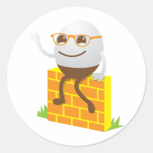Humpty Dumpty Classic Round Sticker