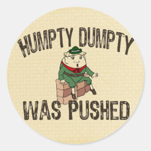 Humpty Dumpty Classic Round Sticker