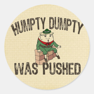 Humpty Dumpty Classic Round Sticker