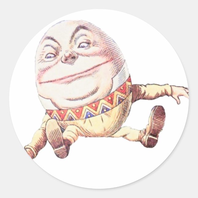 Humpty Dumpty Colour Classic Round Sticker (Front)