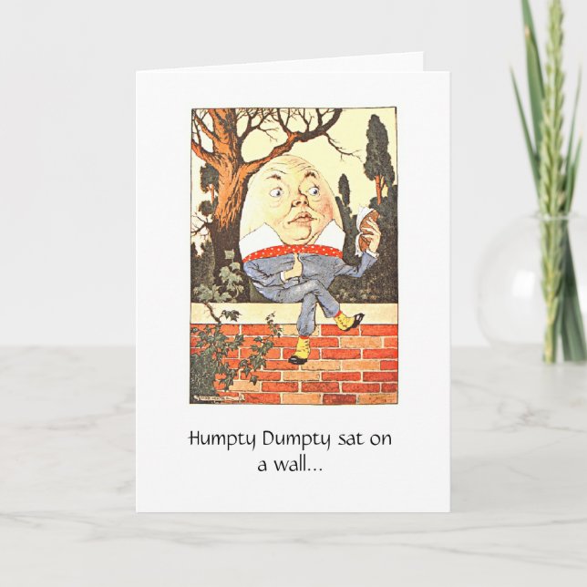 Humpty Dumpty, Greeting Card (Front)