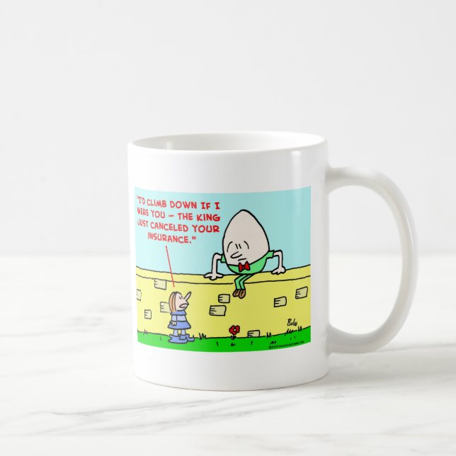 humpty dumpty insurance coffee mug (Right)