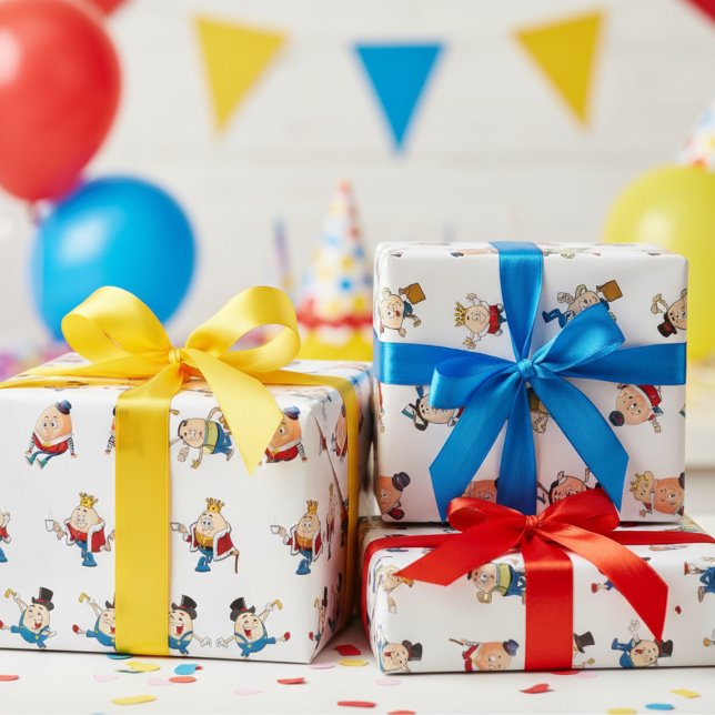 Humpty Dumpty Kids Birthday Wrapping Paper (Creator Uploaded)