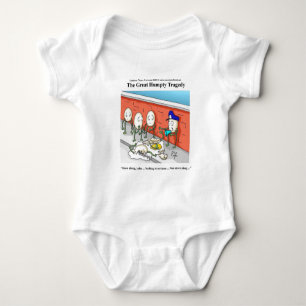 Humpty Dumpty Police Investigation Funny Gifts Baby Bodysuit