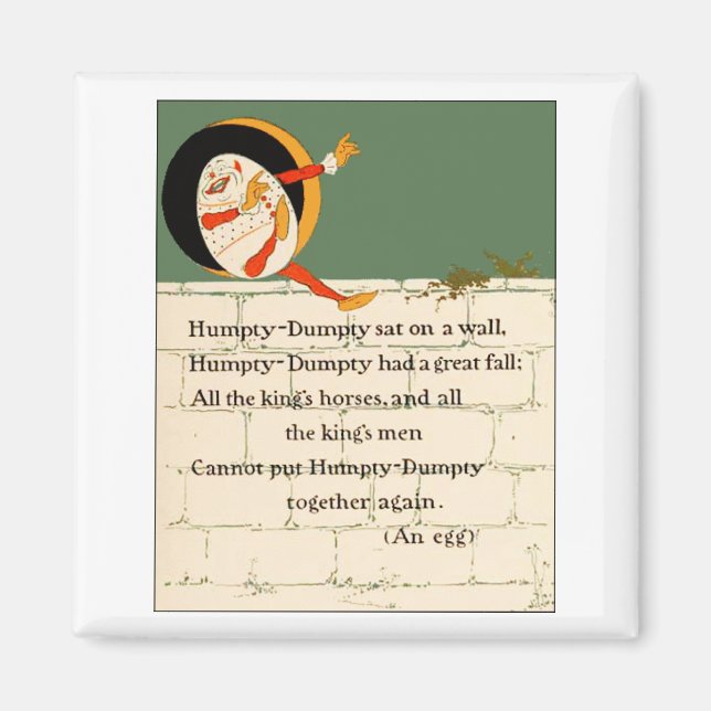Humpty Dumpty Rhyme Magnet (Front)